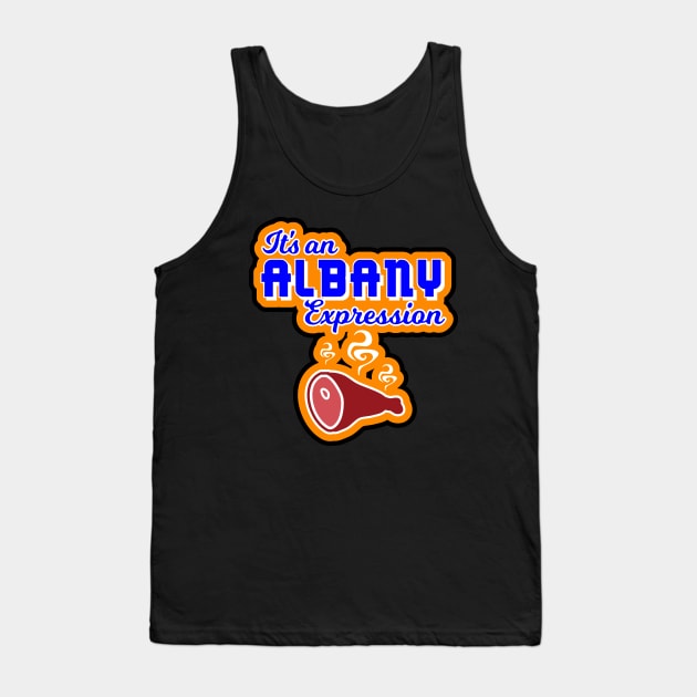 Funny Parody T shirt Animation "It's an Albany Expression" Tank Top by focodesigns